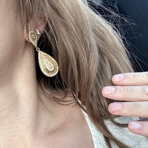 Free w purchase Gold Teardrop Earrings
